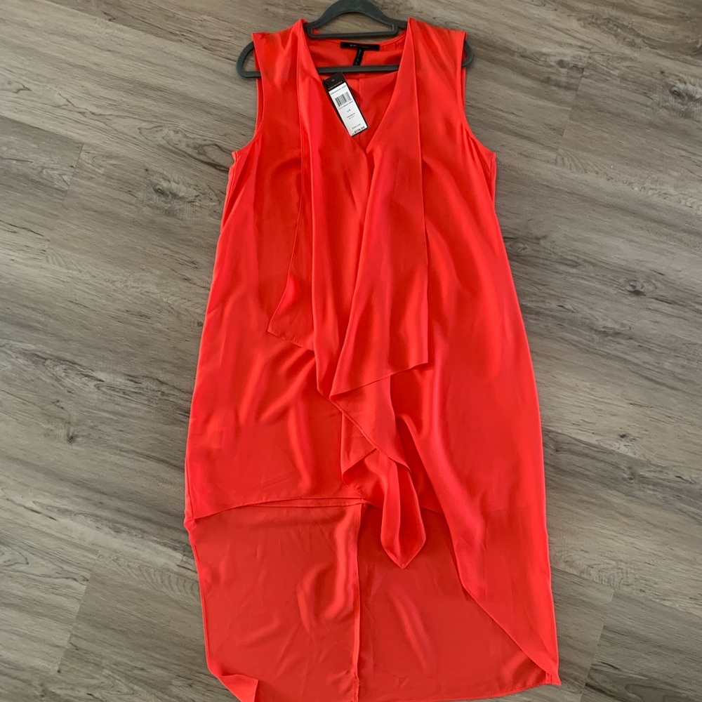 BCBGMAXAZRIA Red Layered Dress NEW Small - Picture 3 of 6